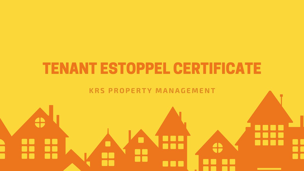 Tenant Estoppel Certificate